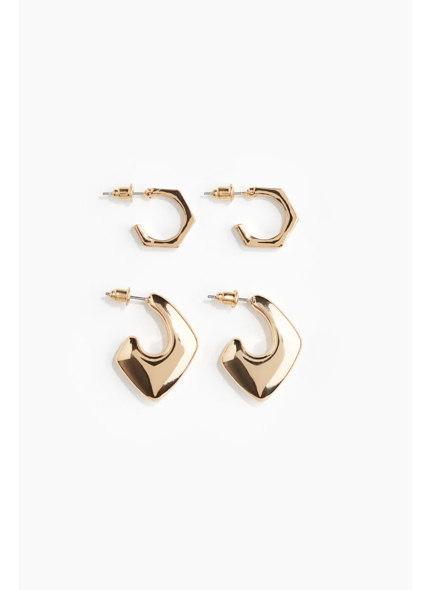 H&M 2 Pairs Hoop Earrings