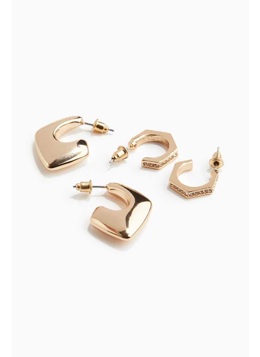 H&M 2 Pairs Hoop Earrings