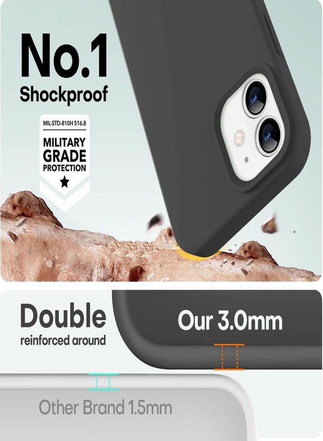LOVE 3000 جراب LOVE 3000 مصمم خصيصًا لهاتف iPhone 12/iPhone 12 Pro، مصنوع من السيليكون الفاخر مع بطانة داخلية ناعمة من الألياف الدقيقة المقاومة للخدش، جراب حماية مقاوم للصدمات مناسب للرجال والنساء والفتيات، مقاس 6.1 بوصة، باللون الأسود - Image 4