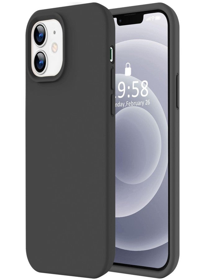 LOVE 3000 جراب LOVE 3000 مصمم خصيصًا لهاتف iPhone 12/iPhone 12 Pro، مصنوع من السيليكون الفاخر مع بطانة داخلية ناعمة من الألياف الدقيقة المقاومة للخدش، جراب حماية مقاوم للصدمات مناسب للرجال والنساء والفتيات، مقاس 6.1 بوصة، باللون الأسود - Image 1