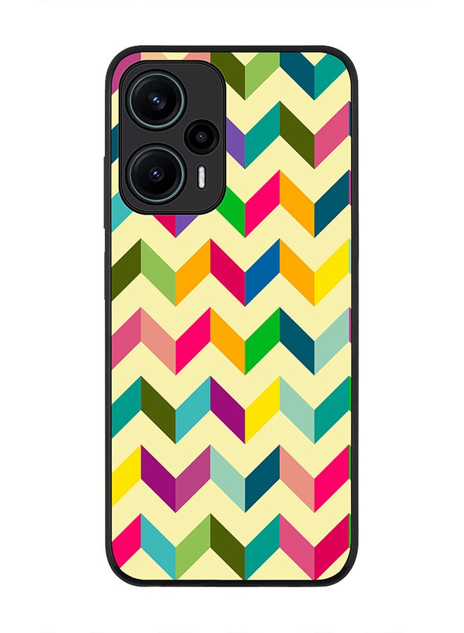 Stylizedd Rugged Black edge case for Xiaomi Poco F5 5G / Xiaomi Redmi Note 12 Turbo 5G Slim fit Soft Case Flexible Rubber Edges Anti Drop TPU Gel Thin Cover - Happy Chevy - Image 1