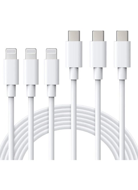 USB C to Lightning Cable MFi Certified 3Pack 6FT Fast iPhone 13 Charger Cable - Lightning to Type C Cable Compatible with iPhone 13 12 Pro 11 Max XS XR 8 Plus SE 2020 iPad Pro AirPods Pro