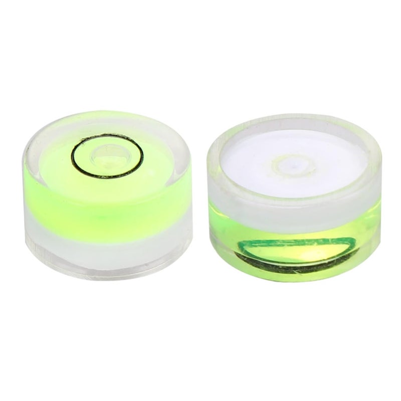 16 Pcs Universal Circular Bubble Level Green 15x8mm Diameter for Construction and DIY Tools - Image 2