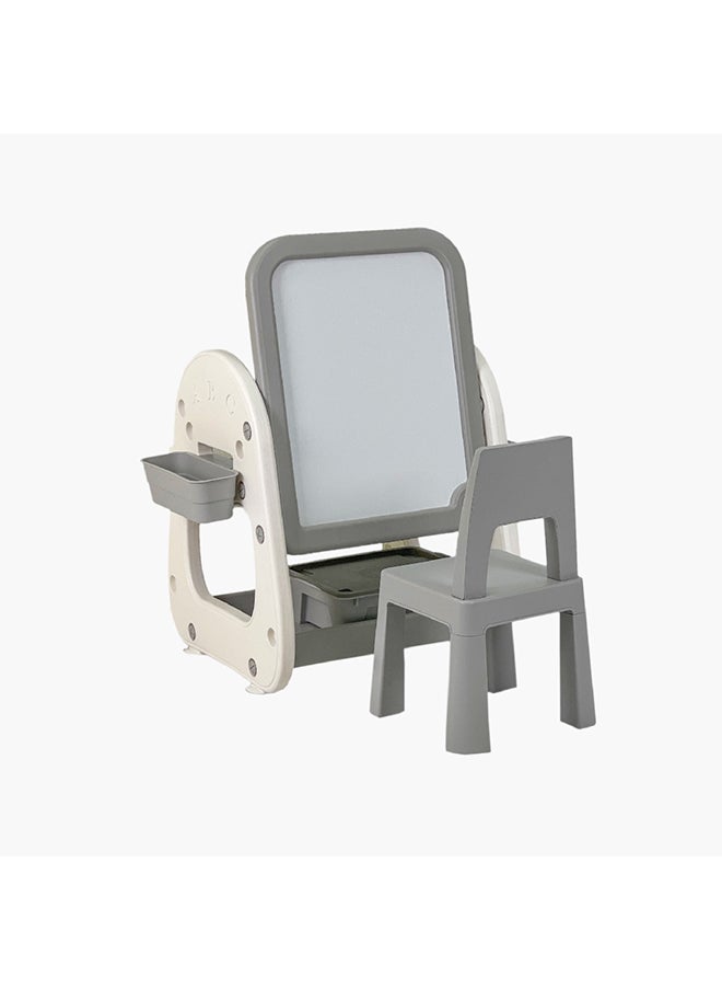 Home Box Home Box Iris Oslo 4-In-1 Building Block Study Table with Chair and Easel 79 x 89 x 52 cm  - Image 2