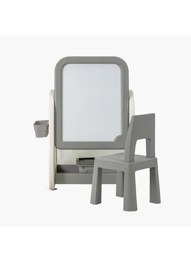 Home Box Home Box Iris Oslo 4-In-1 Building Block Study Table with Chair and Easel 79 x 89 x 52 cm  - Image 3