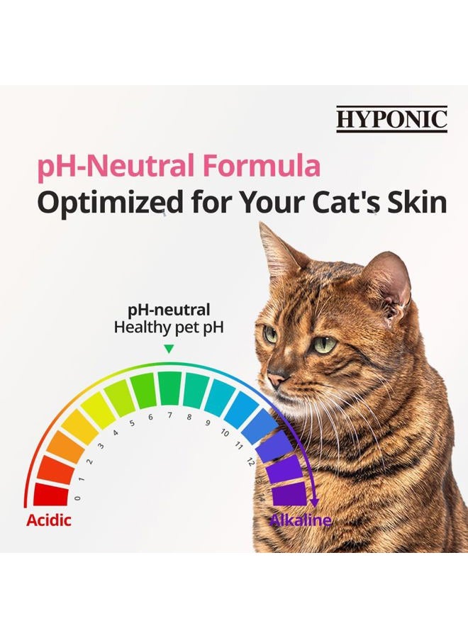 HYPONIC Hypoallergenic Premium Natural Therapy Shampoo, for All Cats/No Conditioner Required/Certified Hypoallergenic/No Harmful Chemicals/Sulfate & Paraben-Free 10.14oz (300ml) (Unscented) - Image 5