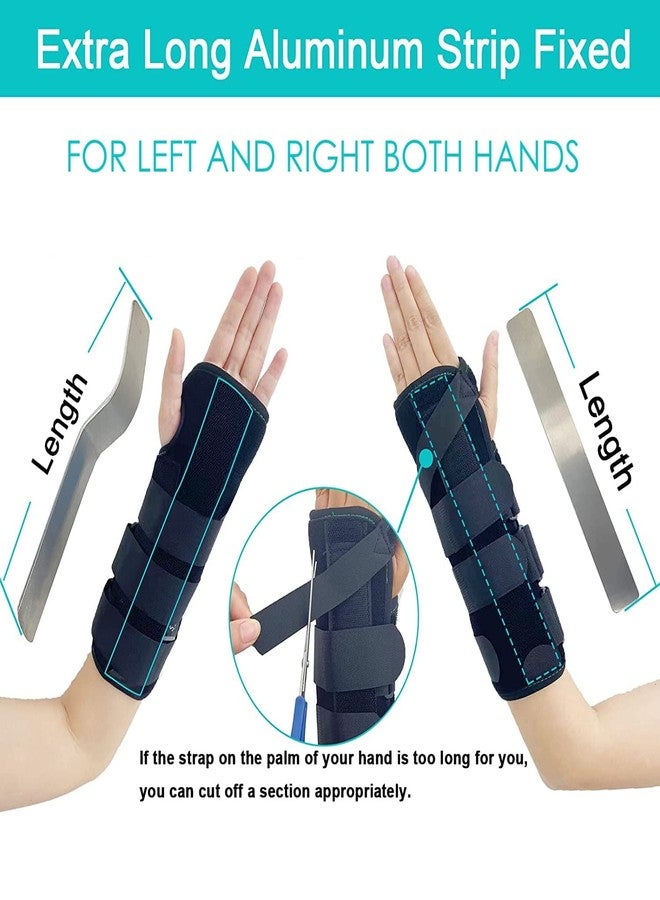 Enclave Neoprene Adjustable Wrist&Forearm Splint For Pain Relief,Fracture,Sprain,Carpal Tunnel Splint Support For Right&Left Hand Wrist Brace Protector For Men&Women (Black),Universal Size - Image 4