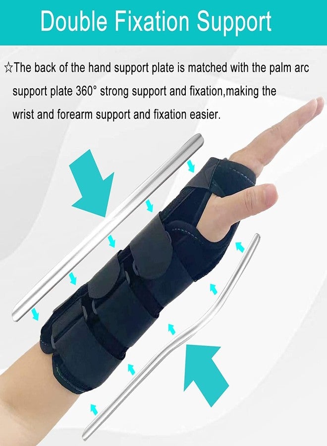 Enclave Neoprene Adjustable Wrist&Forearm Splint For Pain Relief,Fracture,Sprain,Carpal Tunnel Splint Support For Right&Left Hand Wrist Brace Protector For Men&Women (Black),Universal Size - Image 5