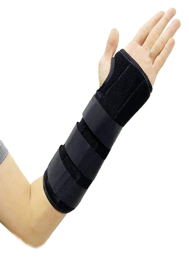 Enclave Neoprene Adjustable Wrist&Forearm Splint For Pain Relief,Fracture,Sprain,Carpal Tunnel Splint Support For Right&Left Hand Wrist Brace Protector For Men&Women (Black),Universal Size - Image 1