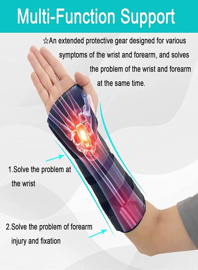 Enclave Neoprene Adjustable Wrist&Forearm Splint For Pain Relief,Fracture,Sprain,Carpal Tunnel Splint Support For Right&Left Hand Wrist Brace Protector For Men&Women (Black),Universal Size - Image 3
