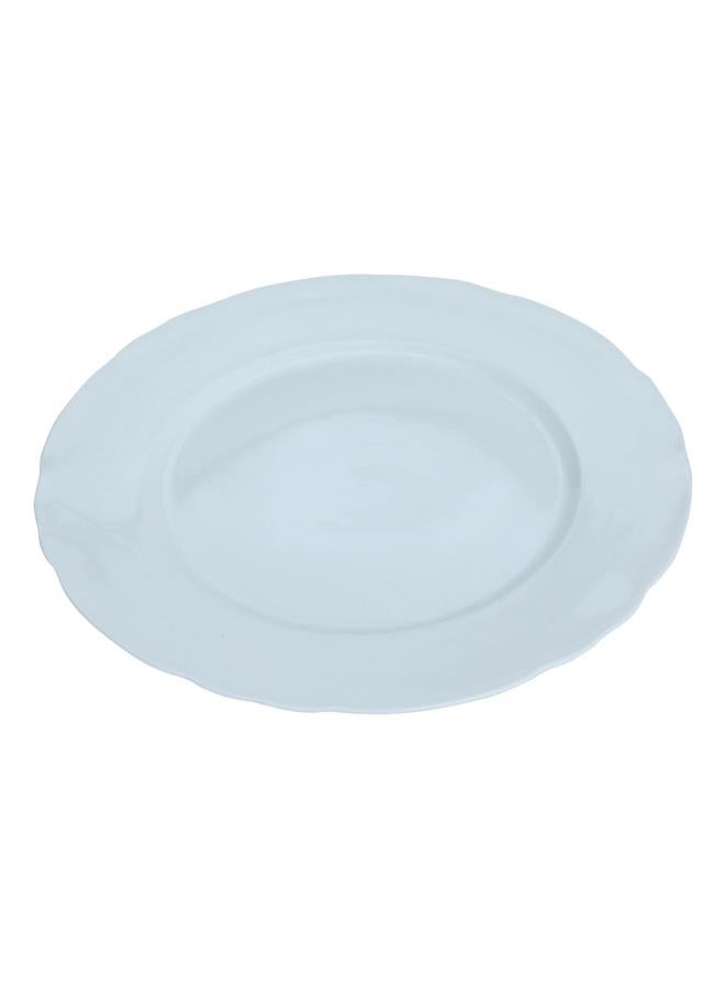 Alsaif Porcelain Serving Plate 12 Inches Round White - Image 1