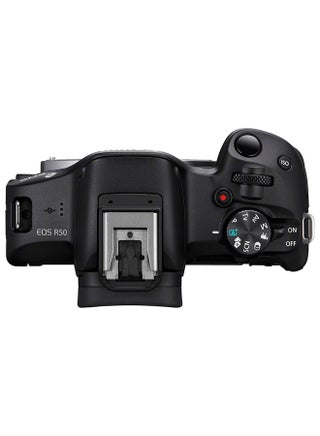 EOS R50 Mirrorless Camera, Black With RF-S 18-45Mm F4.5-6.3 IS STM Lens Including Backpack And SD Card Online Exclusive Kit - view 3