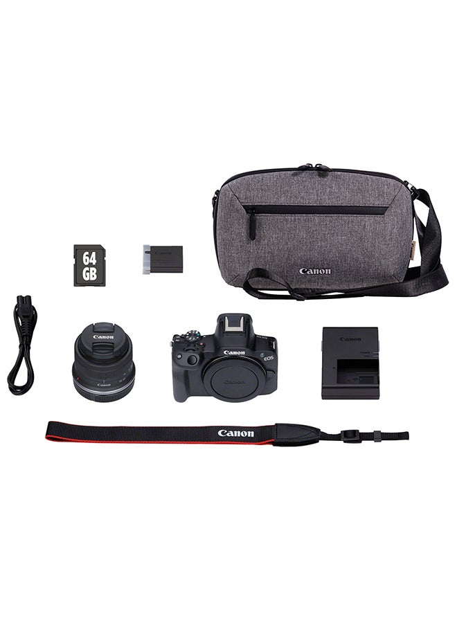 Canon EOS R50 Mirrorless Camera, Black With RF-S 18-45Mm F4.5-6.3 IS STM Lens Including Backpack And SD Card Online Exclusive Kit - Image 5