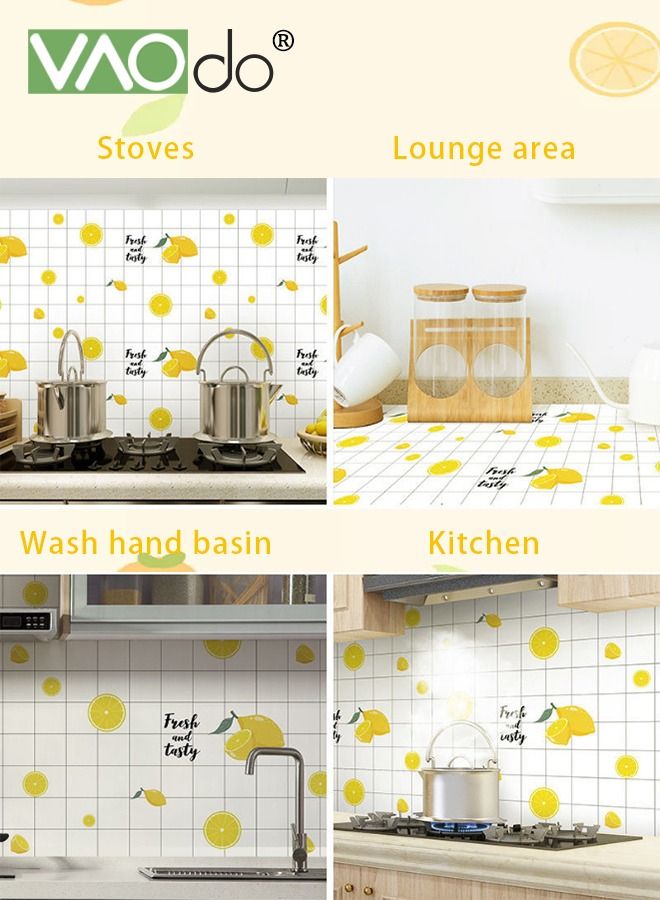 VAOdo Kitchen Wall Stickers Kitchen Dining Room Wall Decals Wall Art Kitchen Utensil Decorations Wall Decor for Home Office School Coffee Shop Sober Color Matching 400*60CM - Image 2
