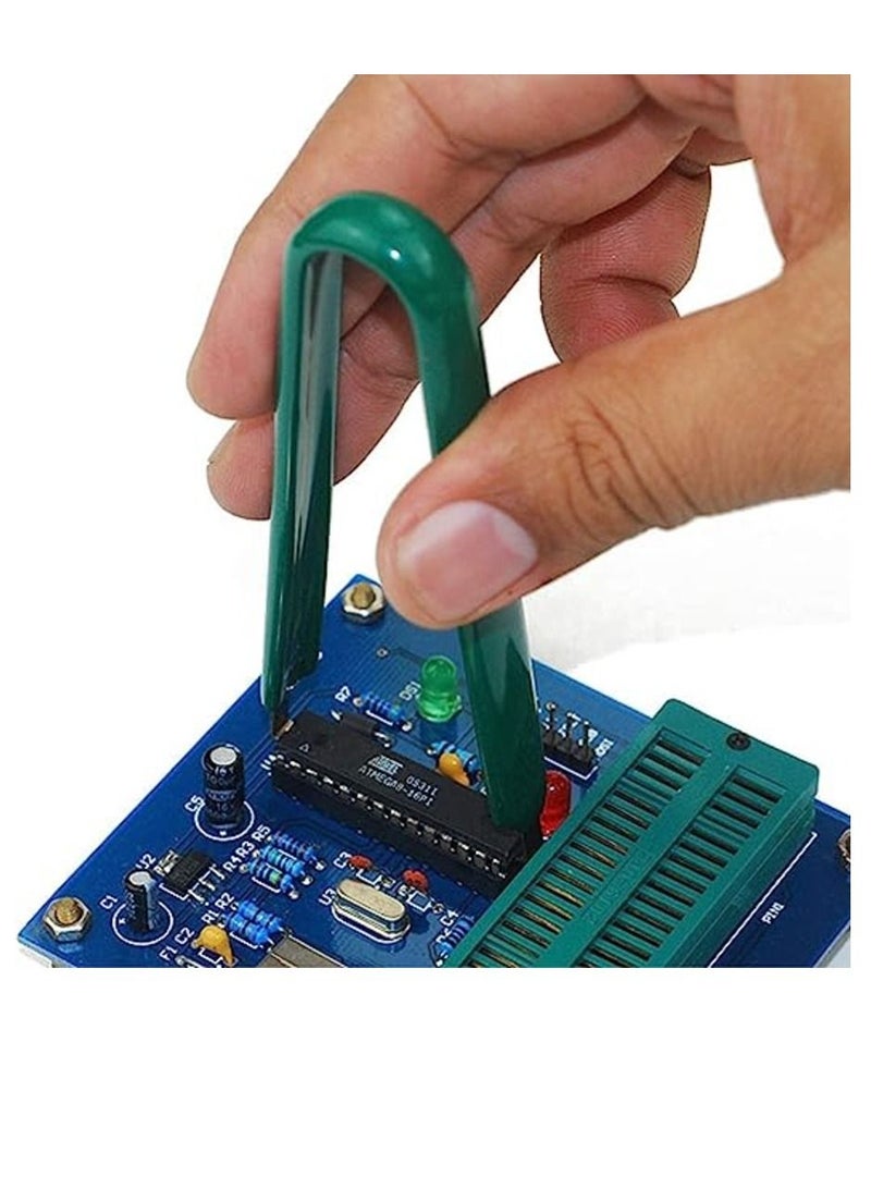 Bitray IC Puller Anti-Static Motherboard Circuit Board PLCC IC Extractor Puller Tool Insulation Spring Steel Extractor Tool for Circuit Board, 4 Inch Length  - Image 2