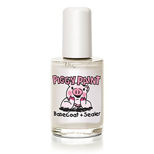 Piggy Paint  Girls Nail Polish  Crueltyfree Vegan  Low Odor for Kids  Base Coat  Sealer