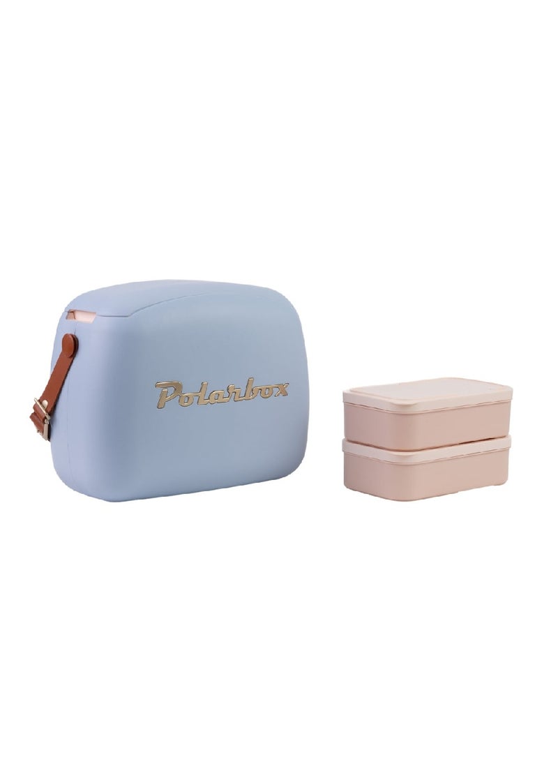 Polarbox 6 Liters Urban Cooler Bag with 2 Containers Matcha Bruma Gold| Lunch Box | thermal cooler box | Ice Box, PB- 9346 - Image 1