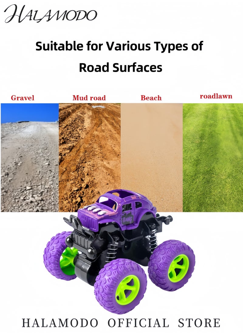 HALAMODO Kid's Remote Control Car Double-Sided Driving 360-degree Flips Rotating Car Toy Fast Stunt RC Cars as Birthday Gifts for Boys and Girls Aged 6-10 Year Old  - Image 4
