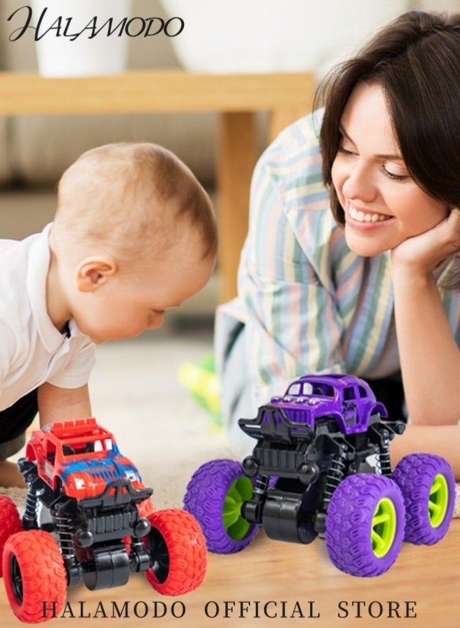 Kid's Remote Control Car Double-Sided Driving 360-degree Flips Rotating Car Toy Fast Stunt RC Cars as Birthday Gifts for Boys and Girls Aged 6-10 Year Old