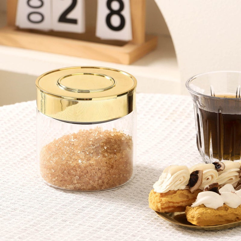 BETTWILL Airtight Glass Food Storage Containers, Kitchen Glass Canisters with Lids -Coffee Pasta Sugar Tea Snack Nuts Cookie Flour Food Container - Set of 2,Wide Mouth, One-Touch Locking Lids - Image 5