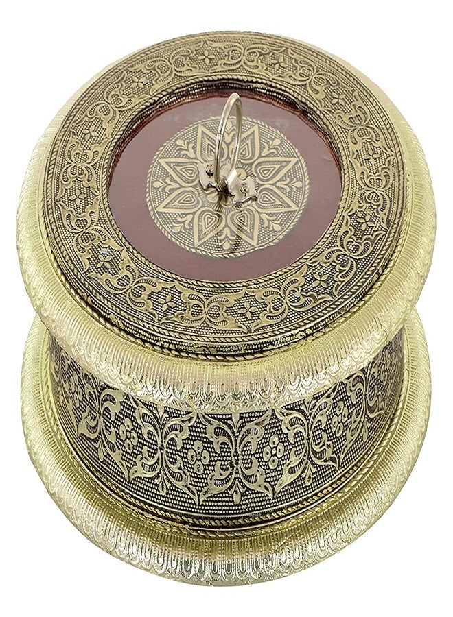 RIOMAX Decorative Empty Dry Fruit Box (4 Section Box) (Maroon) - Image 2