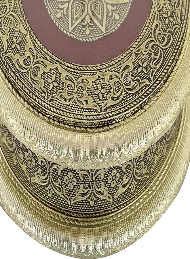 RIOMAX Decorative Empty Dry Fruit Box (4 Section Box) (Maroon) - Image 4