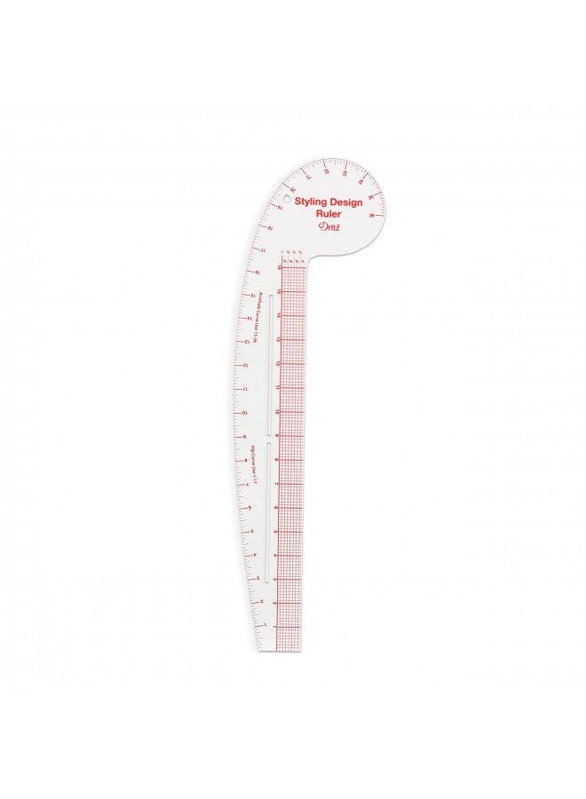 Dritz Styling Design Ruler Rulers & Accessories, Clear, 1Pack - Image 4
