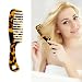 LADYAMZ Large Wide Tooth Hair Comb LADYAMZ Tortoise Shell Cellulose Acetate Round Tooth Comb for StraightCurly HairShortLong Hair Women Men or Kids Easy Detangling Wet or Dry Antistatic Brown - Image 2