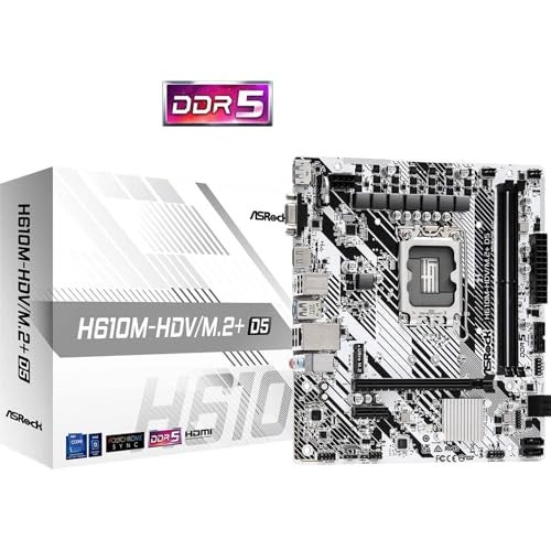 ASRock H610M-HDV/M.2+ D5 LGA 1700 Micro ATX DDR5 إنتل H610 SATA 6Gb/s ميكرو - Image 5