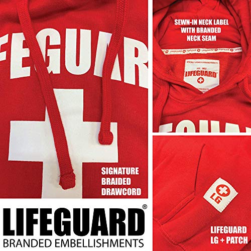 LIFEGUARD Officially Licensed First Quality Pullover Hoodie Sweatshirt Apparel Unisex for Men Women (Medium) Red - Image 3