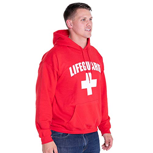 LIFEGUARD Officially Licensed First Quality Pullover Hoodie Sweatshirt Apparel Unisex for Men Women (Medium) Red - Image 4