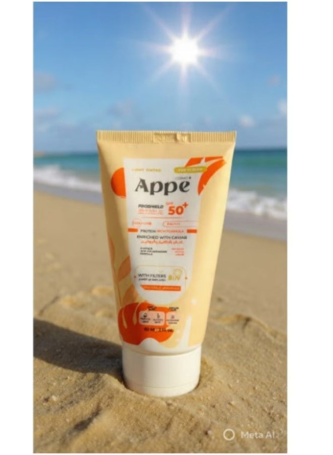 Cosmo APPE Proshield Dark Tinted Sunscreen Cream SPF 50+ – High Protection – 60ml