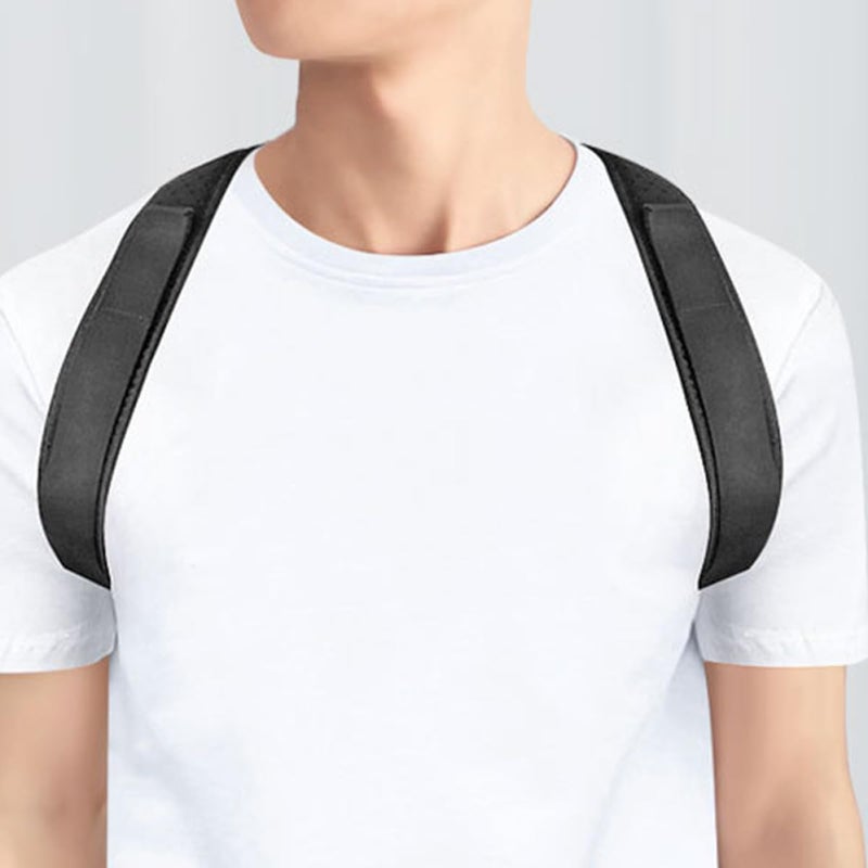 Adjustable Posture Corrector Belt PU Material Back Brace for Adults Home Office Use - Image 3