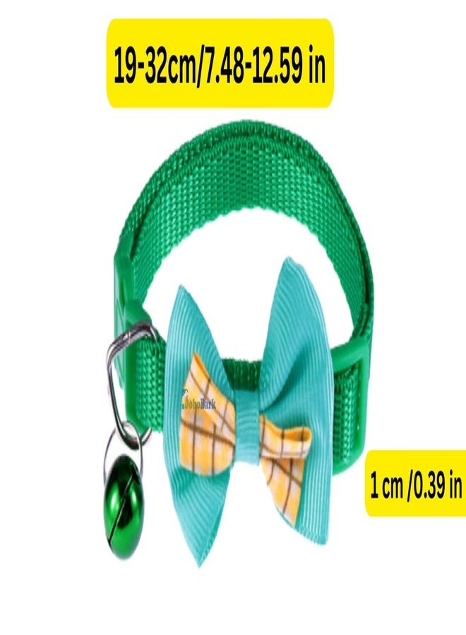BohoBark 2 pcs Adjustable Pet Collar Bell Small Pet Cat Dog Puppy Colorful Collars (Multicolour), 32 x 1 cm - Image 2