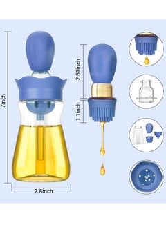 Olive Oil Dispenser, 2 In 1 Oil Dispenser Bottle with Brush Silicone Dropper Measuring Oil Dispenser for Kitchen Cooking Frying Baking BBQ Pancake Air Fryer  Marinating - pzsku/Z155251FBF6EB23C33EC0Z/45/_/1698236700/508d638a-506a-4f92-baeb-eb7bd0f736d5