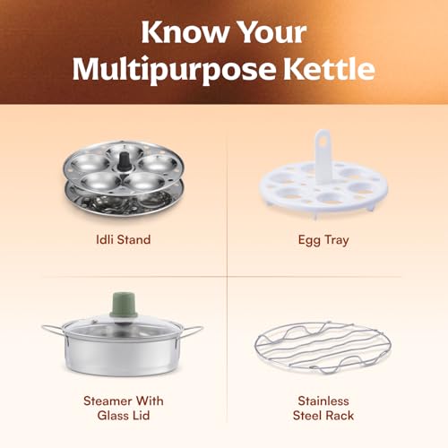 Cookwell Multipurpose Cook Kettle With 1.5L Nonstick Inner Pot (600W) - Image 3