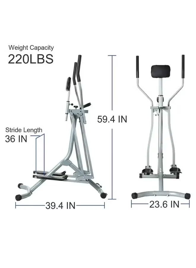 Fitness World Fitness Exercise Machine with Electronic Screen to Measure Time and Speed, Foldable Flying Gazelle Treadmill for Home Exercise, 100kg Weight Capacity - Image 4