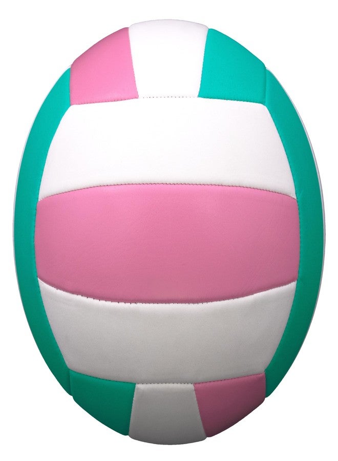 Baden | Softlight VXT1 | No Sting FlexFoam Cover | Youth Lightweight Training Volleyball | K-5 Youth Players | Official Size 5 + 20% Lighter | Seagreen/Soft Pink | Official Ball of BYOP - Image 4