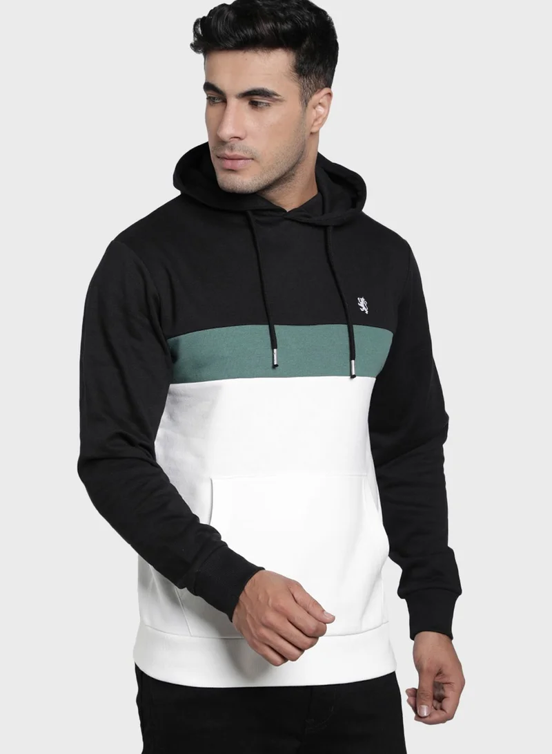 Red Tape Color Block Hoodie
