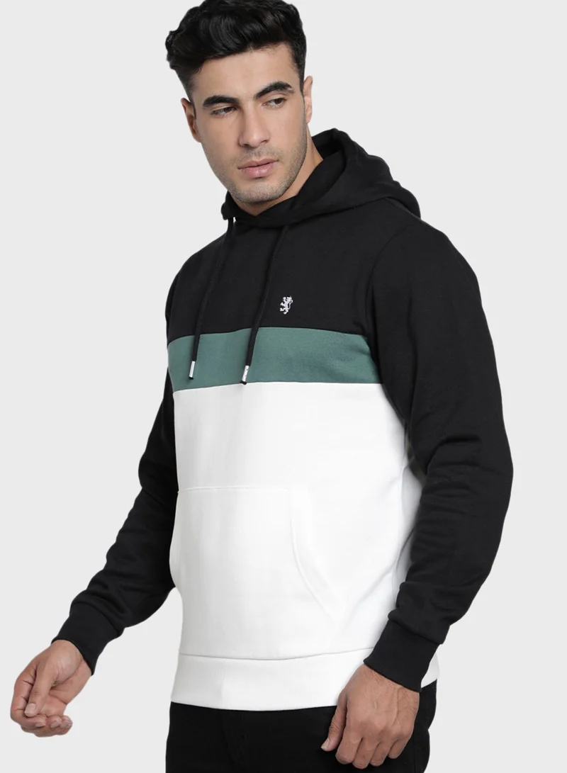 Red Tape Color Block Hoodie