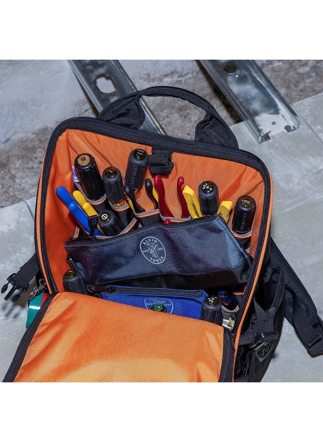Klein Tools - Klein Tools 55569 Stand-Up Zipper Bag Tool Pouch with Carabiners, Reinforced Gusseted Bottoms, Water Resistant 1680d, Multi-Size 5-Pack - Image 1