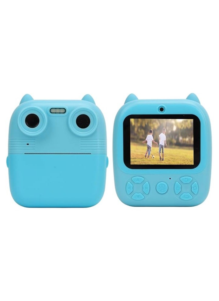 Generic Kids Digital Print Camera, 1080P HD Dual Len Support Selfie Video Timer Games Fill Light DIY Coloring, 2.8" IPS Color Screen for Boys, Girls (Sky Blue)  - Image 2