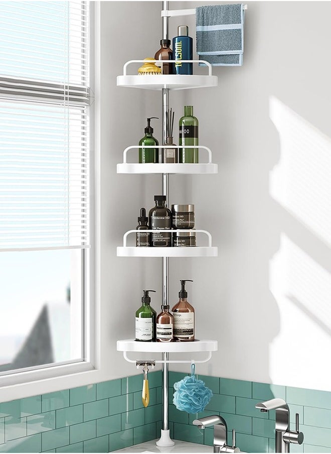 Taimi Multifunctional wall-mounted bathroom storage rack for bathroom corner consisting of 4 shelves  - Image 2