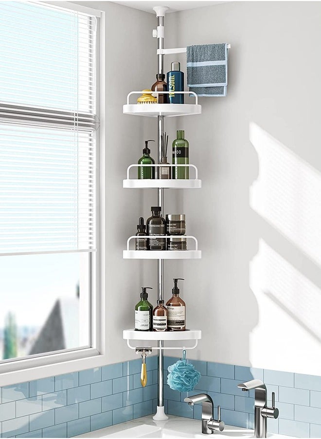 Taimi Multifunctional wall-mounted bathroom storage rack for bathroom corner consisting of 4 shelves  - Image 5