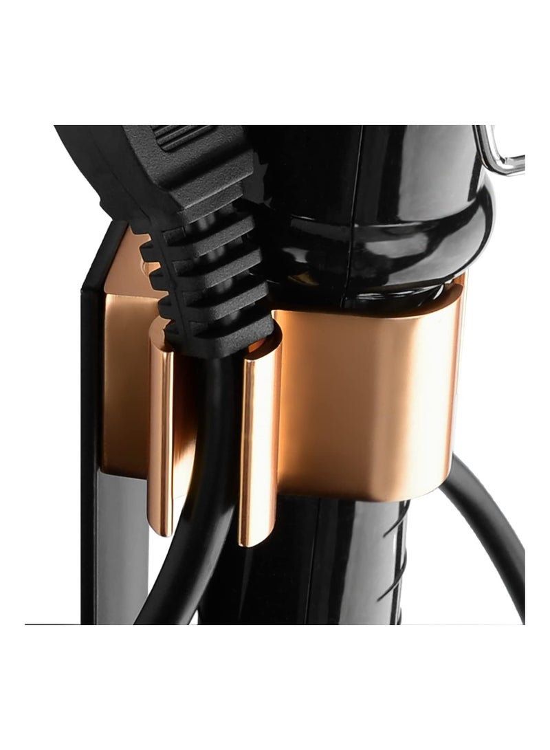 KASTWAVE حامل مكواة تجعيد 2 حزمة لتركيب على الحائط، منظم تخزين لأدوات تصفيف الشعر، رف معلق لتصفيف الشعر، قاعدة للحديد المسطح، قضبان تجعيد، مكواة فرد الشعر - Image 5