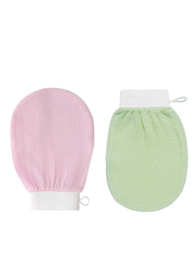 2 Piece Korean Exfoliating Body Glove For Cleaning The Skin Korean Loofah  - Image 1