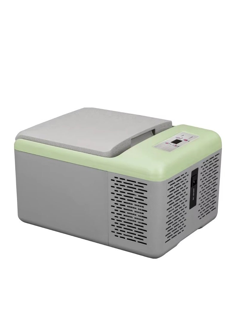 Generic 9 Liter Portable Car Refrigerator - 12/24V DC and Domestic, -20°C Freezing Capacity, 9L Car Refrigerator with LCD Panel, Battery Protection and Energy Saving Mode  - Image 2