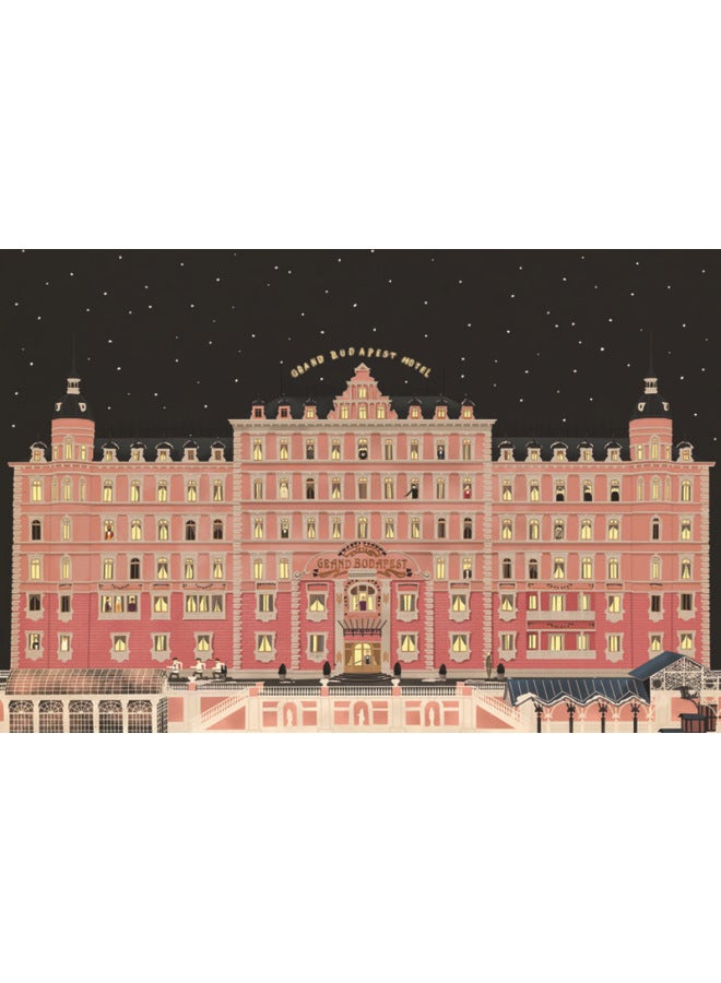 لغز خشبي من Itu Art 1000 قطعة 500 قطعة 300 قطعة فندق بودابست جراند - اللون: 【500 صورة تقسيم】 فندق بودابست 002 - Image 1
