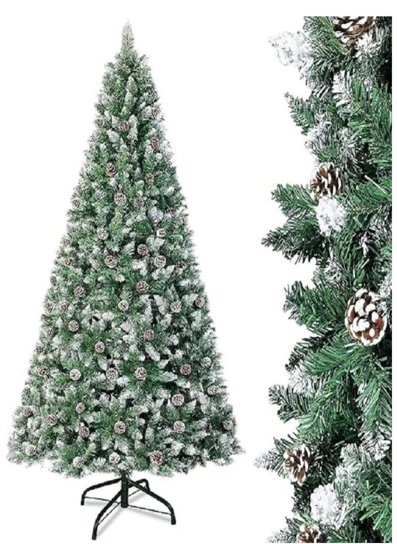 Generic - Christmas tree with white artificial snow effect, size 210 cm - Image 1