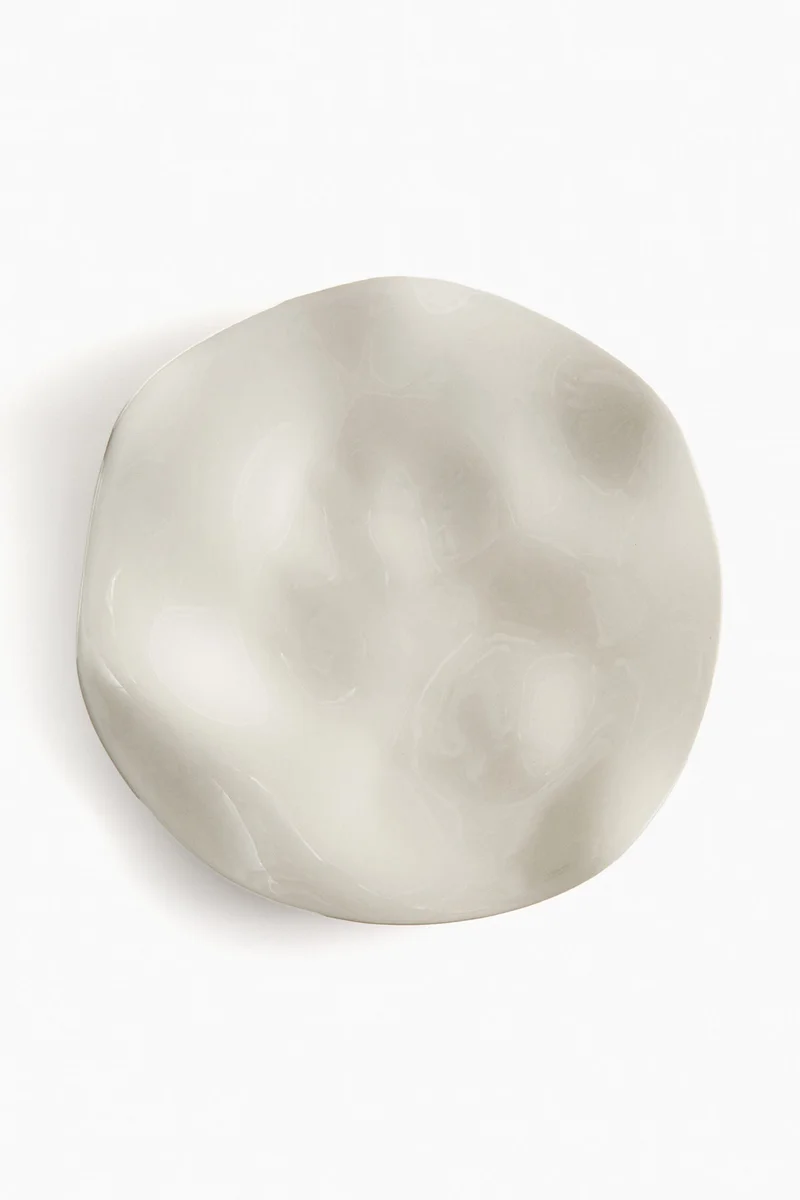 H&M Rippled stoneware tray